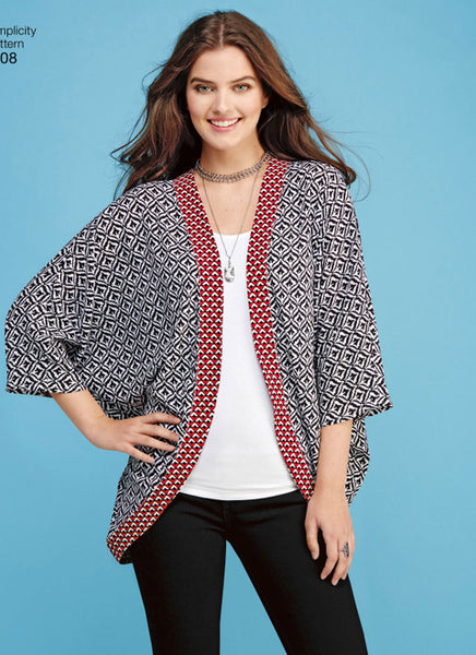 Pattern, SIMPLICITY 1108 Misses' Kimonos in Different Styles