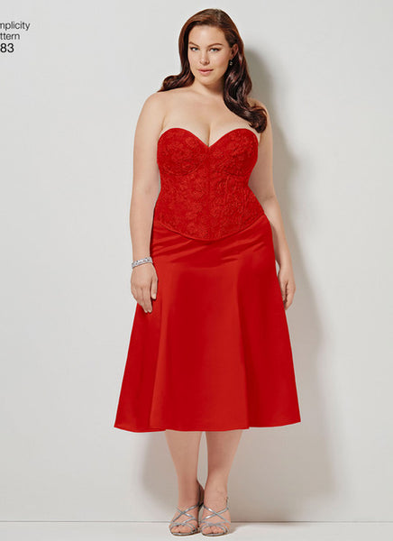 Pattern, SIMPLICITY 1183 Misses' & Plus Size Corsets