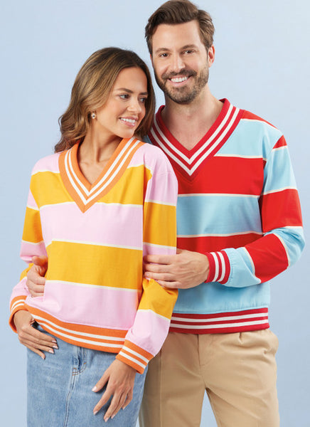 Pattern, SIMPLICITY 3040, Unisex Knit Vest and Tops