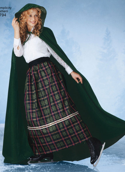 Pattern, SIMPLICITY 5794 Misses' Capes