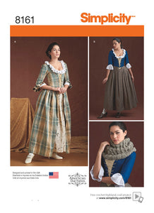Pattern, SIMPLICITY 8161 Misses' 18th Century Costumes