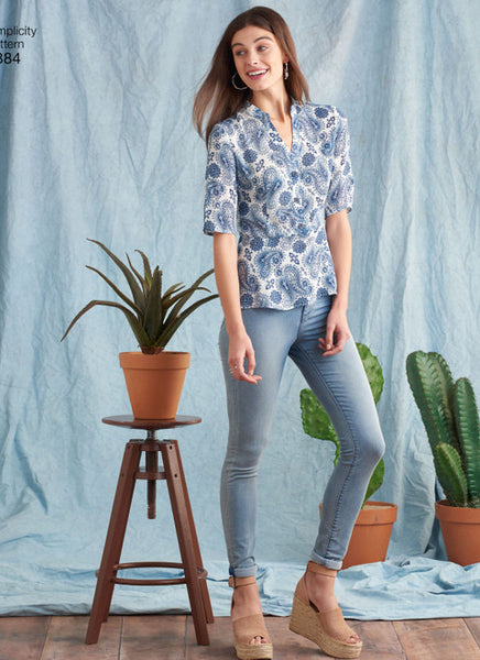 Pattern, SIMPLICITY 8384 Misses' Dress with Length Variations and Top