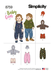 Pattern, SIMPLICITY 8659  Babies' Sportswear