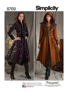 Pattern, SIMPLICITY 8769 Misses' Costume Coats