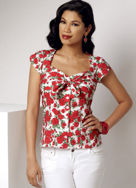 Pattern, SIMPLICITY 9287 Misses' Sweetheart-Neckline Blouses