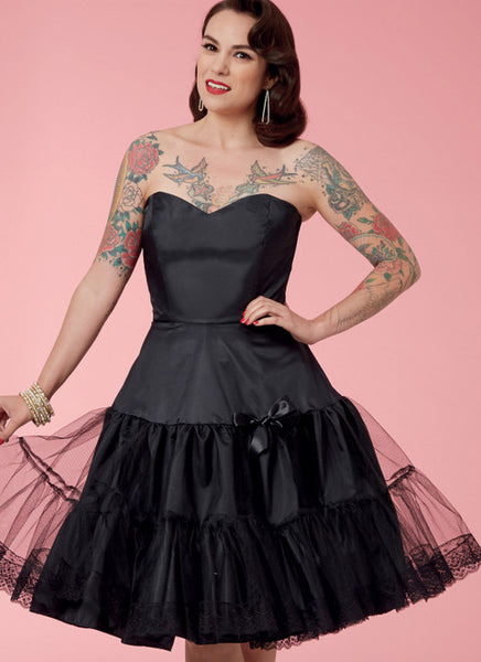 Pattern, SIMPLICITY 9293 Misses' Full Slip & Petticoat