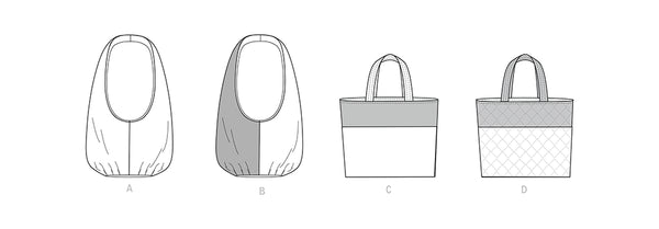 Pattern, SIMPLICITY 9298 Market Tote Bags