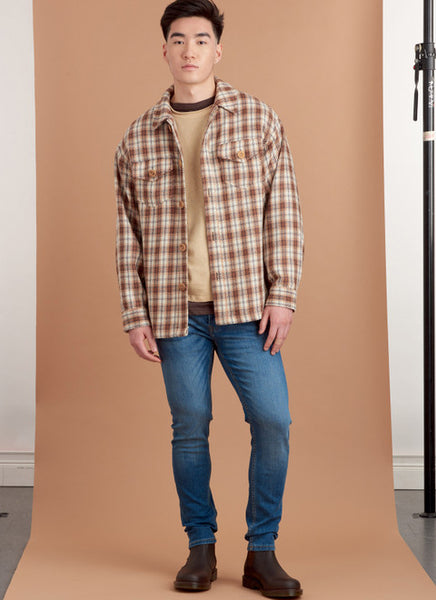 Pattern, SIMPLICITY 9388 Unisex Shirt Jackets/Shacket