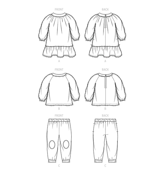 Pattern, SIMPLICITY 9460  Toddlers' & Children's Dress, Top and Pants