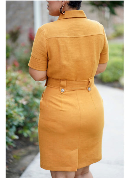 Pattern, SIMPLICITY 9463 Misses' Shirt Dress with Belt
