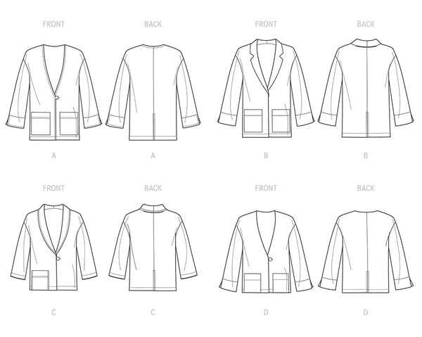 Pattern, SIMPLICITY 9468 Misses' Unlined Jacket