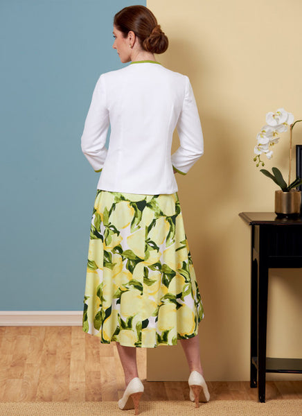 Pattern, SIMPLICITY 9555 Misses' Jacket and Skirts