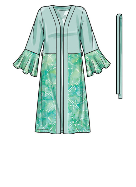 Pattern, SIMPLICITY 9602 Missses' Caftans and Wraps