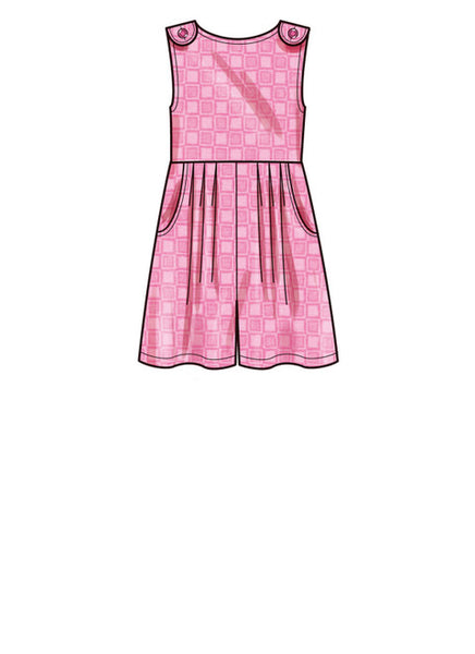 Pattern, SIMPLICITY 9617 Children's and Girls' Jumpsuit, Romper and Dress