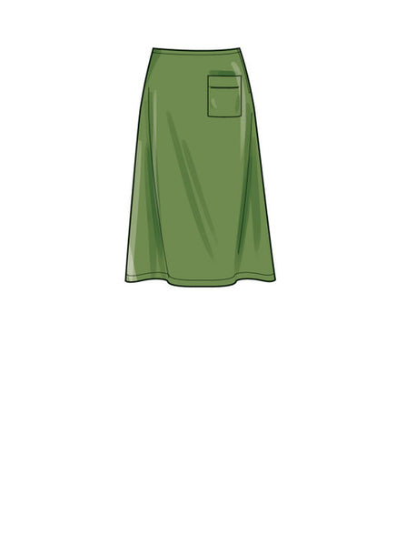Pattern, SIMPLICITY 9648 Misses' Skirts