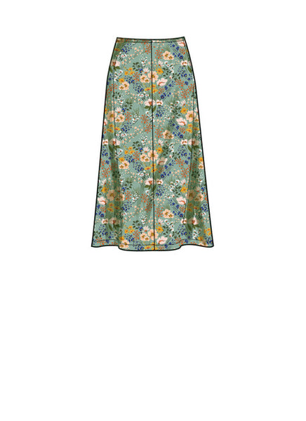 Pattern, SIMPLICITY 9648 Misses' Skirts