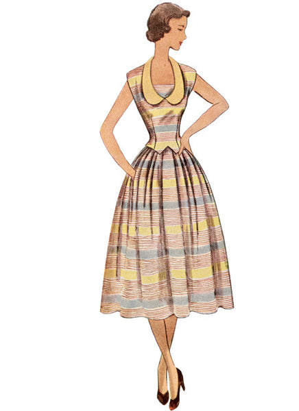 Pattern, SIMPLICITY 9676 Misses' Vintage Two-Piece Dresses