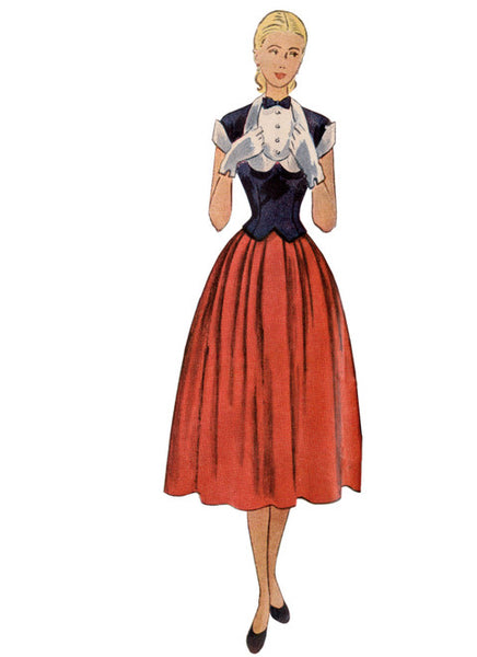 Pattern, SIMPLICITY 9676 Misses' Vintage Two-Piece Dresses
