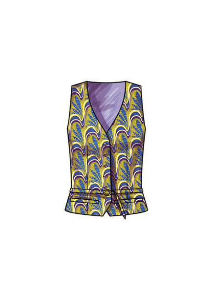 Pattern, SIMPLICITY 9689 Misses' and Women's Vest and Pants