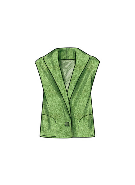 Pattern, SIMPLICITY 9692 Unisex Jacket, Vest, and Belt