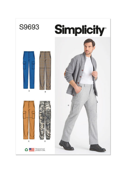 Pattern, SIMPLICITY 9693 Men's Cargo Pants