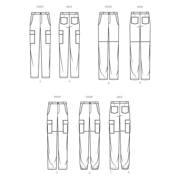 Pattern, SIMPLICITY 9693 Men's Cargo Pants
