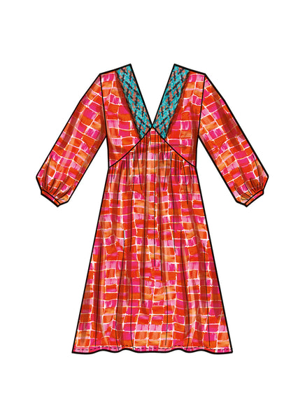 Pattern, SIMPLICITY 9702 Misses Empire Dress