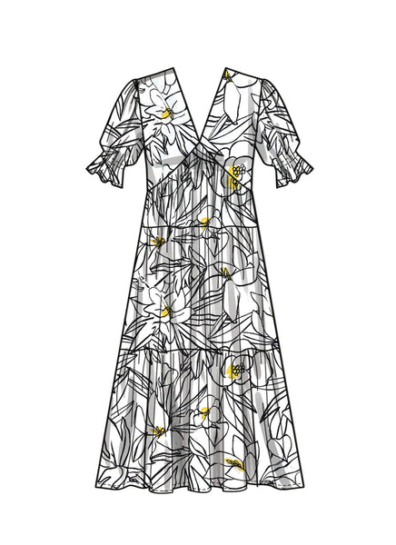 Pattern, SIMPLICITY 9702 Misses Empire Dress