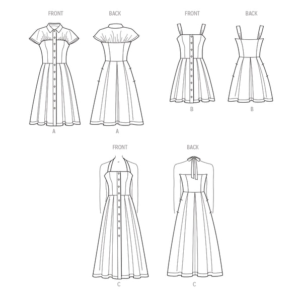 Pattern, SIMPLICITY 9743 Women's Dresses