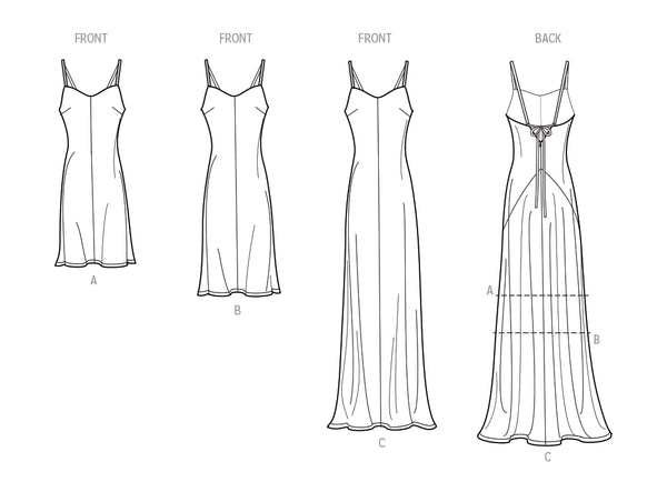 Pattern, SIMPLICITY 9745 Misses Slip Dress