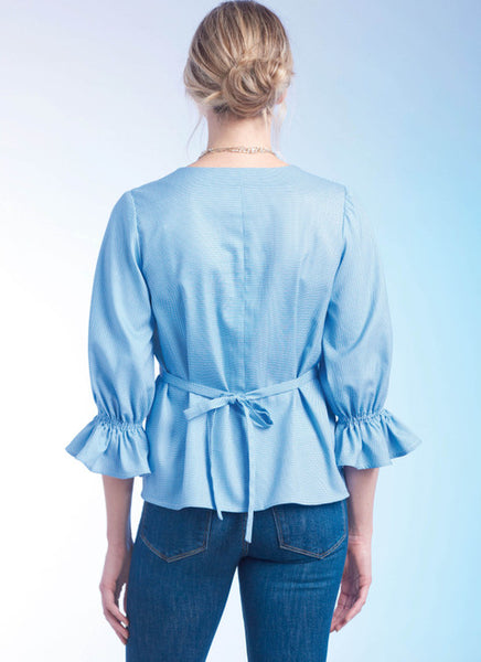 Pattern, SIMPLICITY 9748 Misses' Top with Sleeve Variations