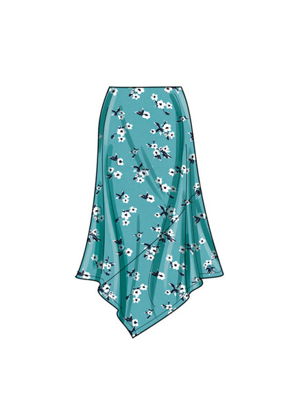 Pattern, SIMPLICITY 9752 Women's Knit Skirts and Pants in Two Lengths