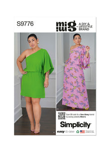 Pattern, SIMPLICITY 9776 Misses' Caftan In Two Lengths by Mimi G Style