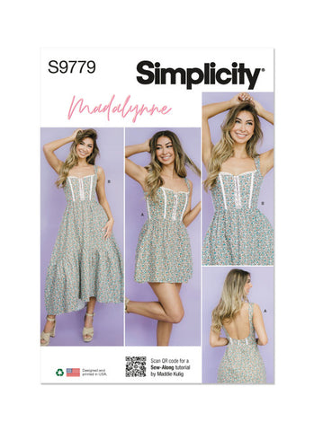Pattern, SIMPLICITY 9779 Misses' Dress in Two Lengths by Madalynne Intimates