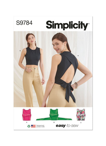Pattern, SIMPLICITY 9784 Misses' Knit Tops