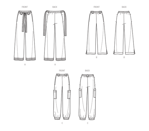 Pattern, SIMPLICITY 9785 Misses' Pants