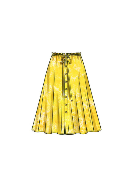Pattern, SIMPLICITY 9786 Misses' Skirt With Hemline Variations