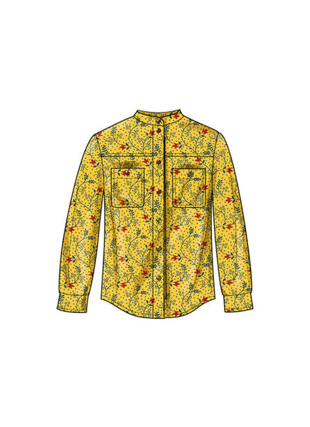 Pattern, SIMPLICITY 9858, Unisex Shirts