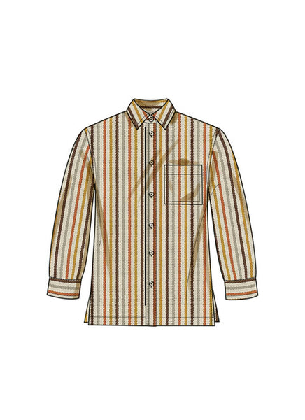 Pattern, SIMPLICITY 9859 Plus Size Unisex Shirt
