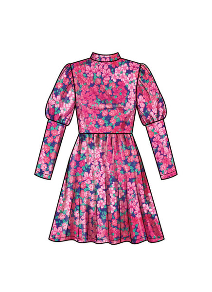 Pattern, SIMPLICITY 9862, Children's and Girls' Knit Dresses