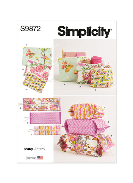 Pattern, SIMPLICITY 9872, Zipper Cases