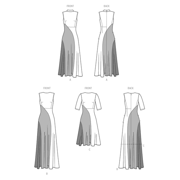 Pattern, SIMPLICITY 9886 Misses Dress with Length Variation