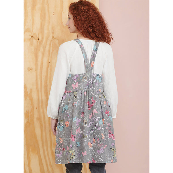 Pattern, SIMPLICITY 9805  Misses' Pinafore Aprons and Tote in One Size by Elaine Heigl Designs