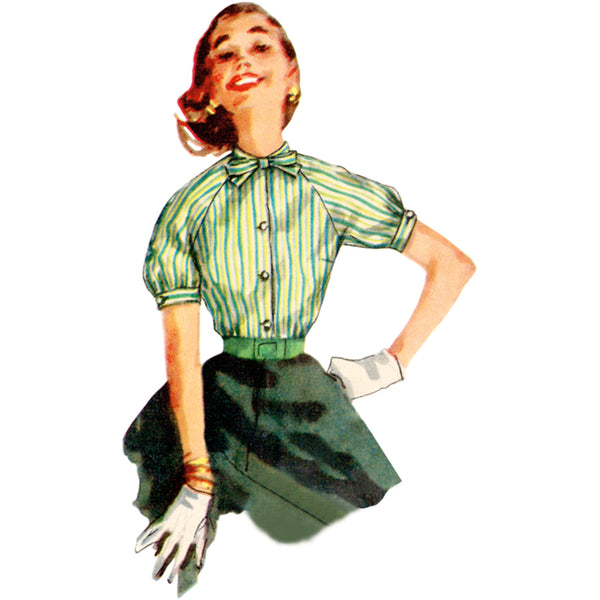 Pattern, SIMPLICITY 9818  Misses' Vintage Blouses