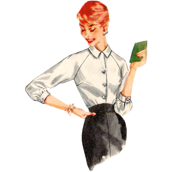 Pattern, SIMPLICITY 9818  Misses' Vintage Blouses