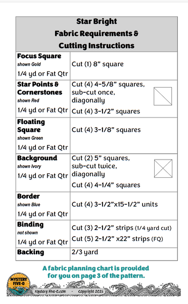 Pattern, Star Bright, Mini-mystery, Digital file