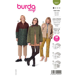 Pattern, Burda, 5941, Jacket & Coat