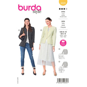 Pattern, Burda, 6029, Jacket