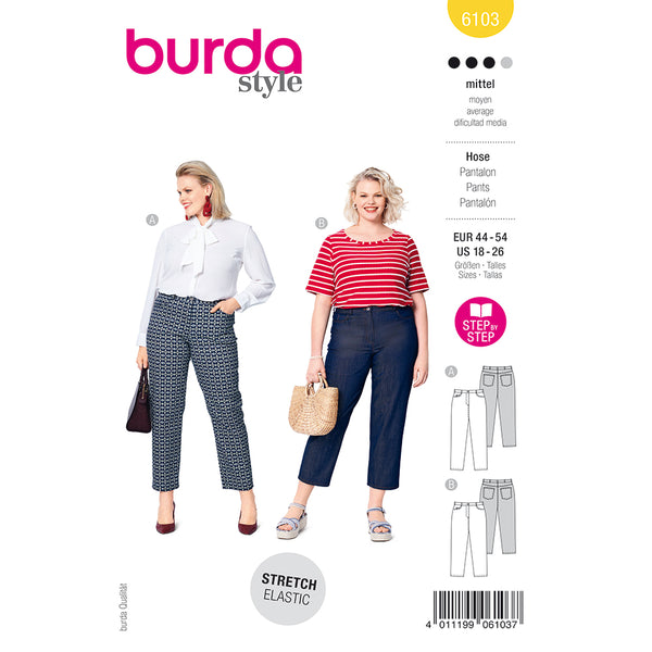 Pattern, Burda, 6103, Trousers/Pants