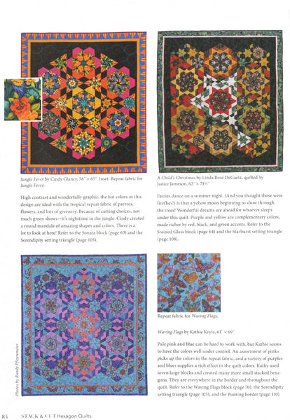 Book, Stack & Cut Hexagon Quilts 11221